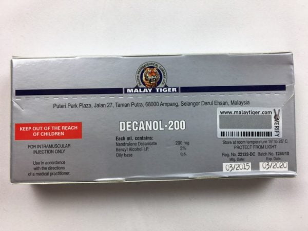 DECANOL-200 tył opakowanie