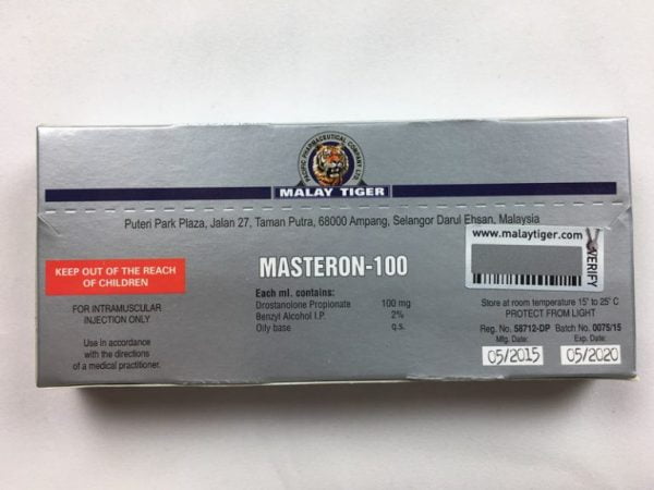 MASTERON-100 tył opakowania