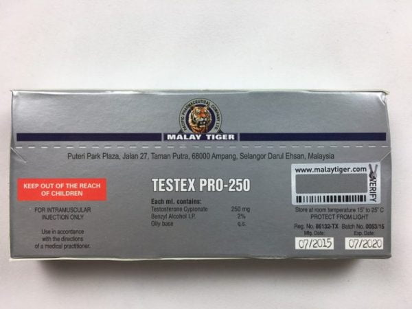 TESTEX PRO-250 tył opakowania