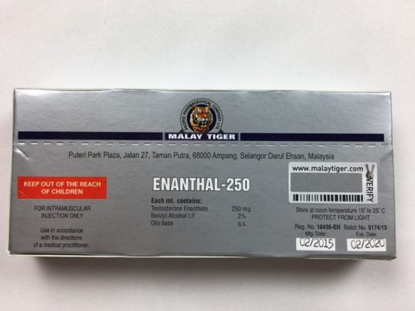 ENANTHAL-250 tył opakowania